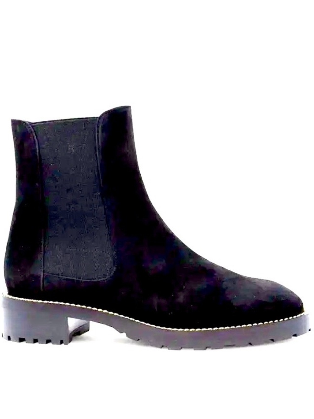 STUART WEITZMAN GOBI Black LEATHER/SUEDE CHELSEA ANKLE BOOTS WOMEN’S SZ 6 M